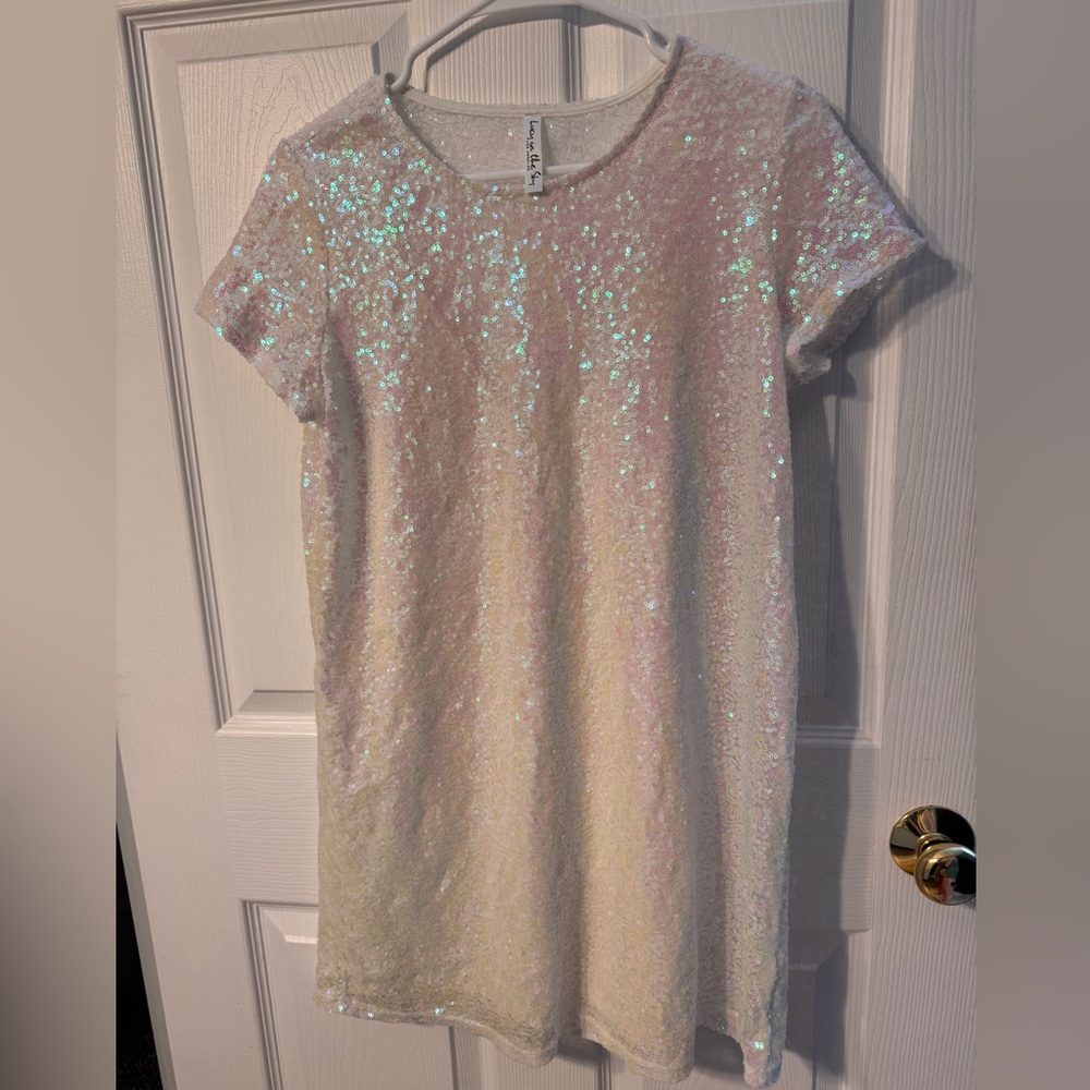 Lucy in the Sky Iridescent Sequin Mini Dress